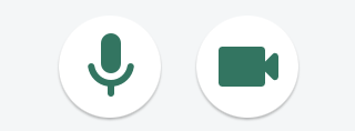 microphone and camera icons as displayed in Near Me call setup